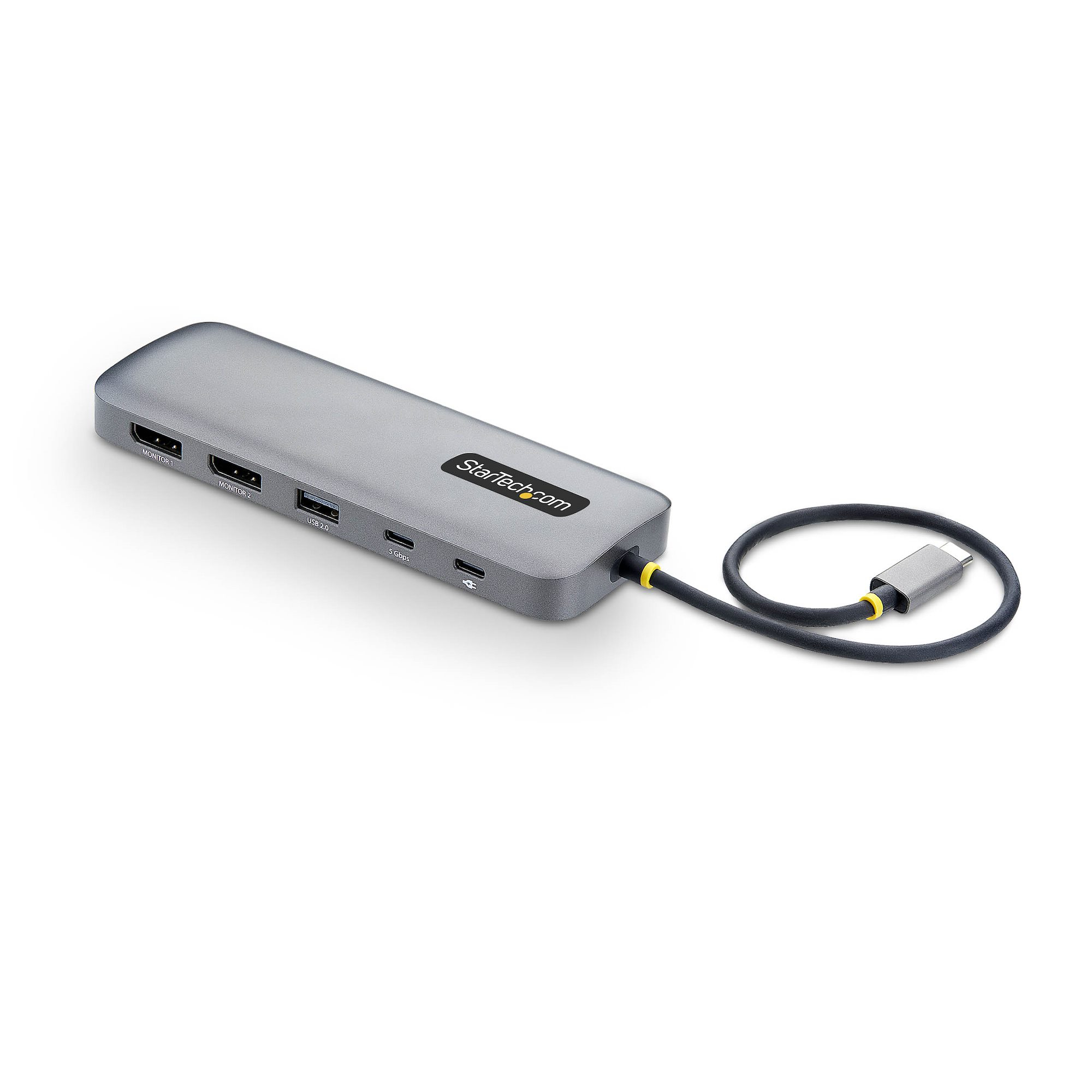 STARTECH.COM USB-C TO DUAL-DP MULTIPORT ADAPTER, 100W, 4K 60HZ, GBE, 3 YR STARTECH — view 2