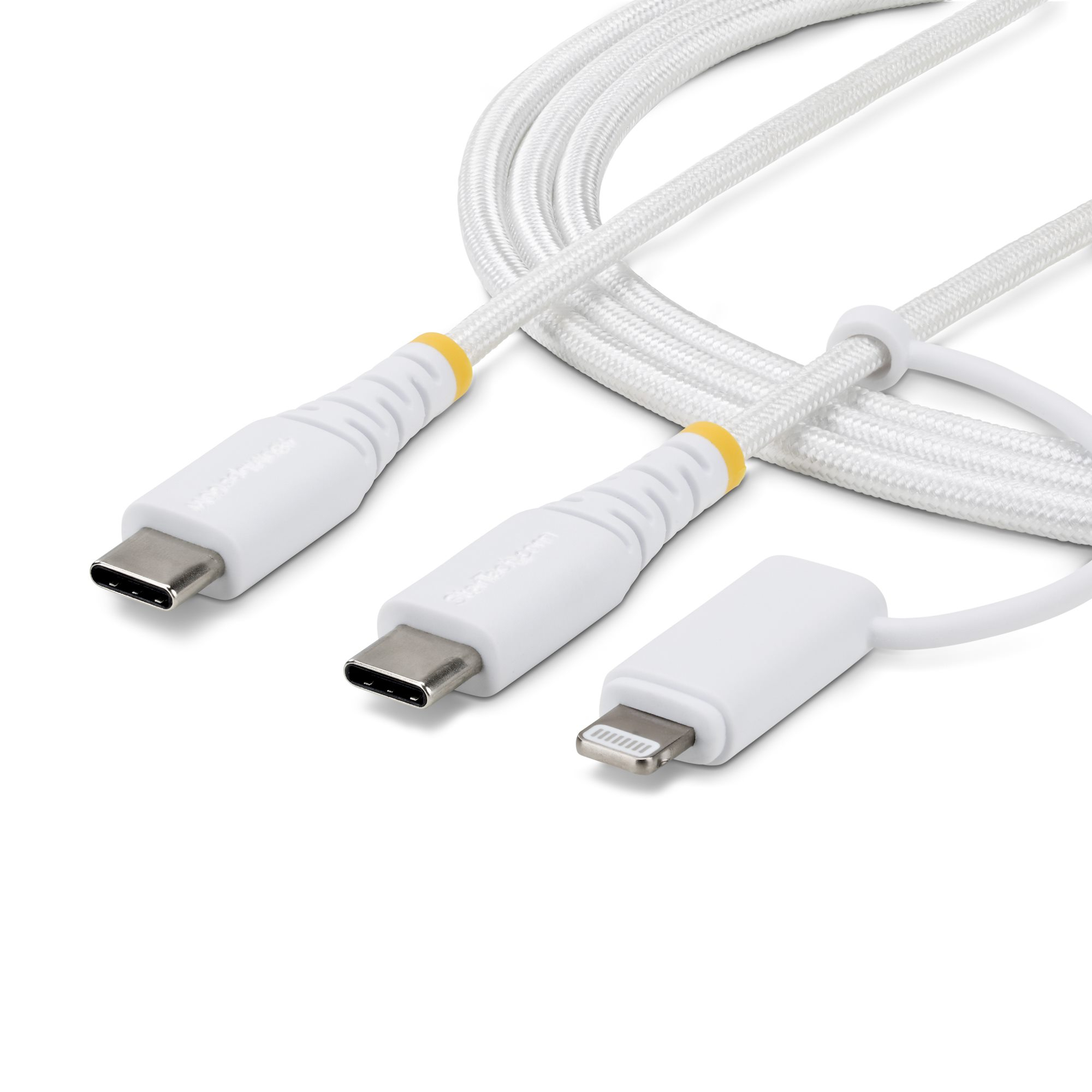 STARTECH.COM 1M/3.3FT 2-IN-1 USB-C CHARGING CABLE WITH LIGHTNING ADAPTER, LTW STARTECH — view 2