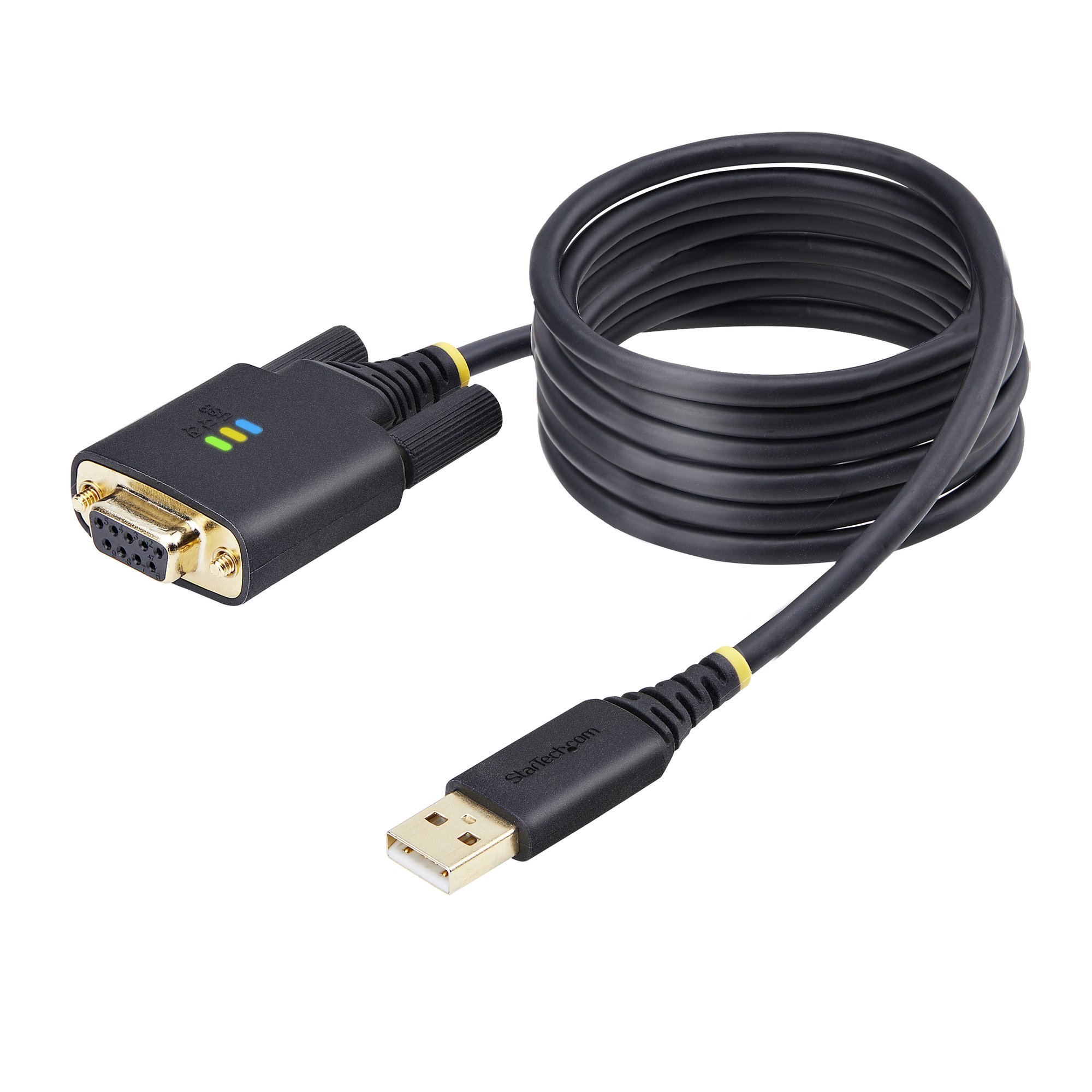 STARTECH.COM 6.6FT/2M USB TO NULL MODEM SERIAL ADAPTER CABLE, FTDI, RS232, 2 YR STARTECH — view 2