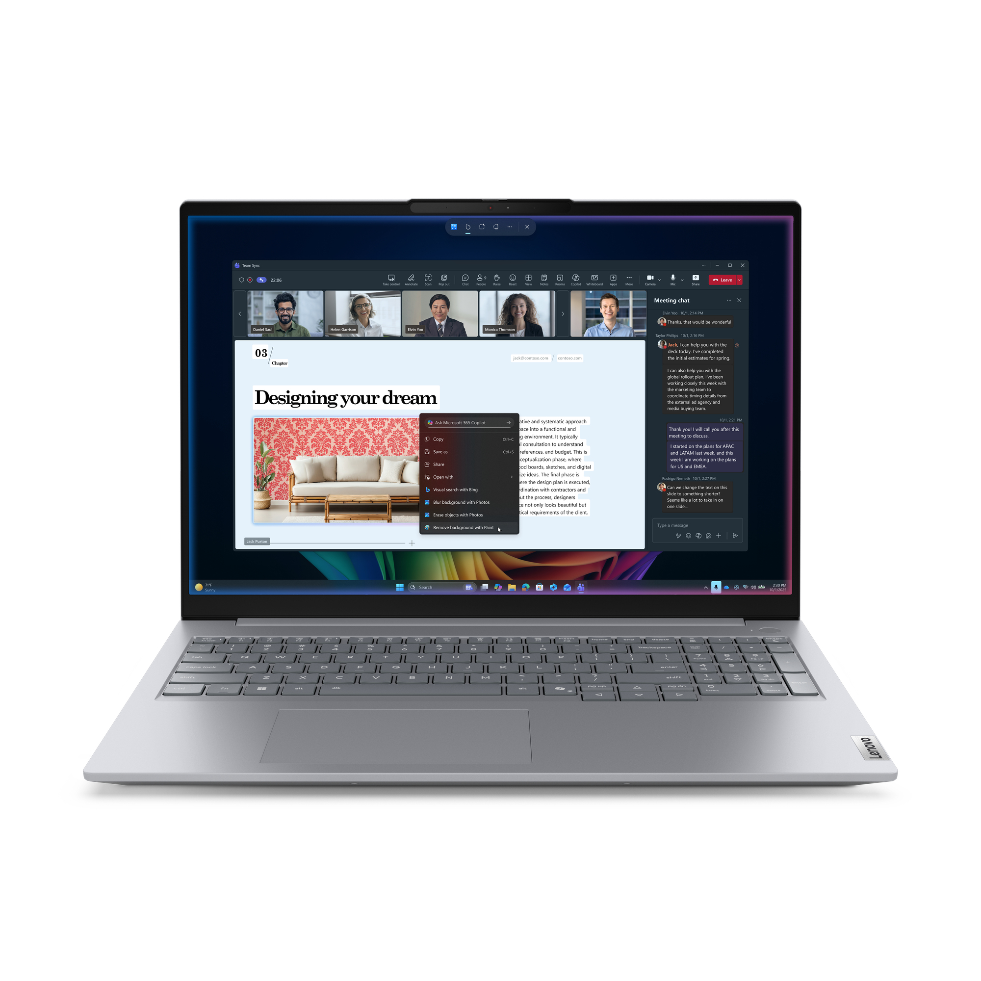 LENOVO THINKBOOK 16 G9, 16" WUXGA, U7-355, 32GB (16+16), 512GB, WI-FI 6E, W11P, 1YO, COPILOT+ LENOVO — view 2