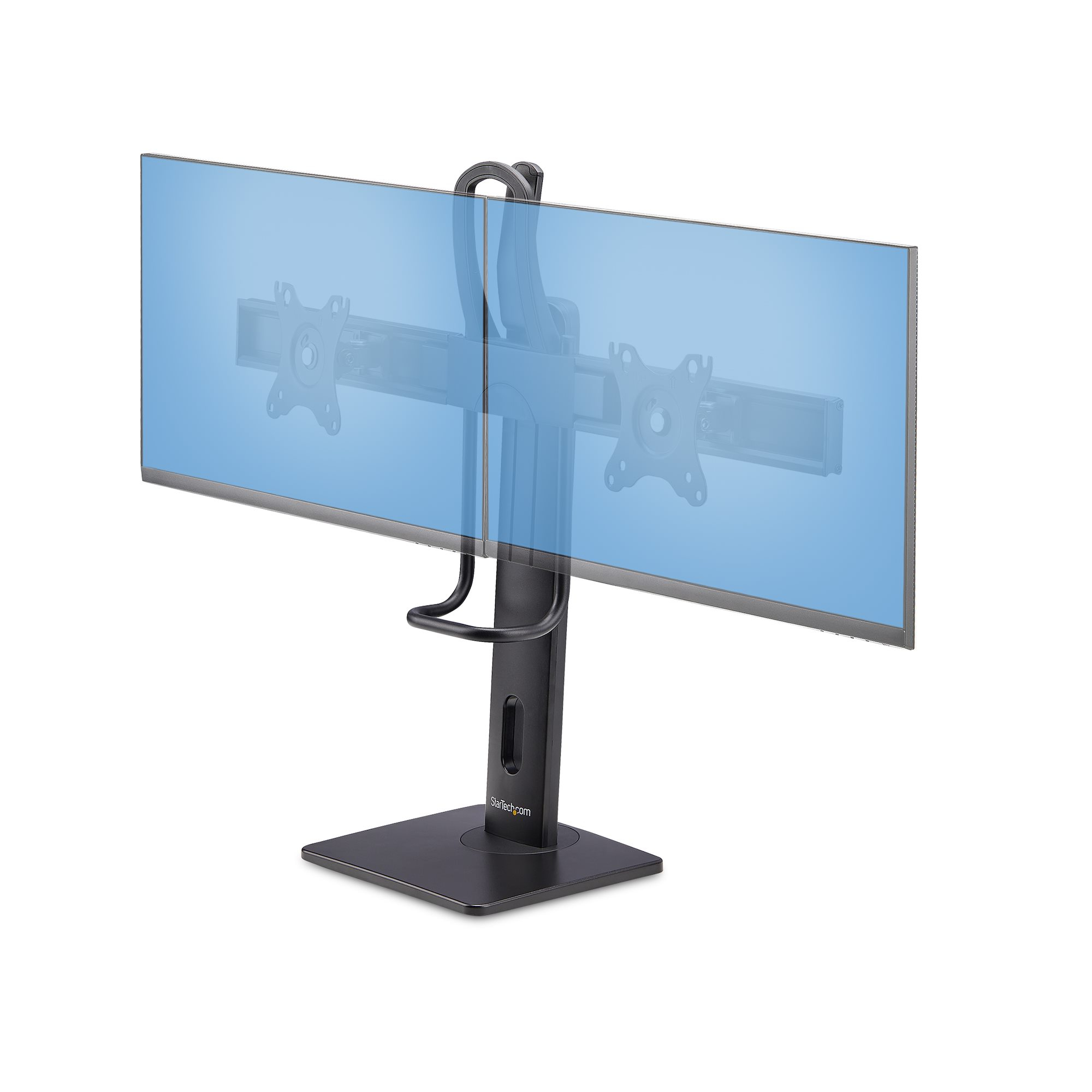 STARTECH.COM CROSSBAR DUAL MONITOR DESK STAND, DOUBLE 27INCH SCREENS/VESA, 5 YR STARTECH — view 2