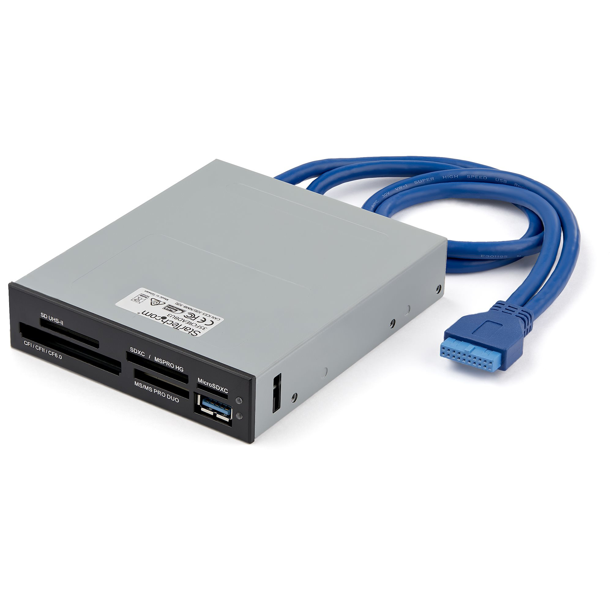 STARTECH.COM USB 3.0 INTERNAL MULTI-CARD READER W/ UHS-II -SD/MICROSD/MS/CF 2 YR STARTECH — view 2