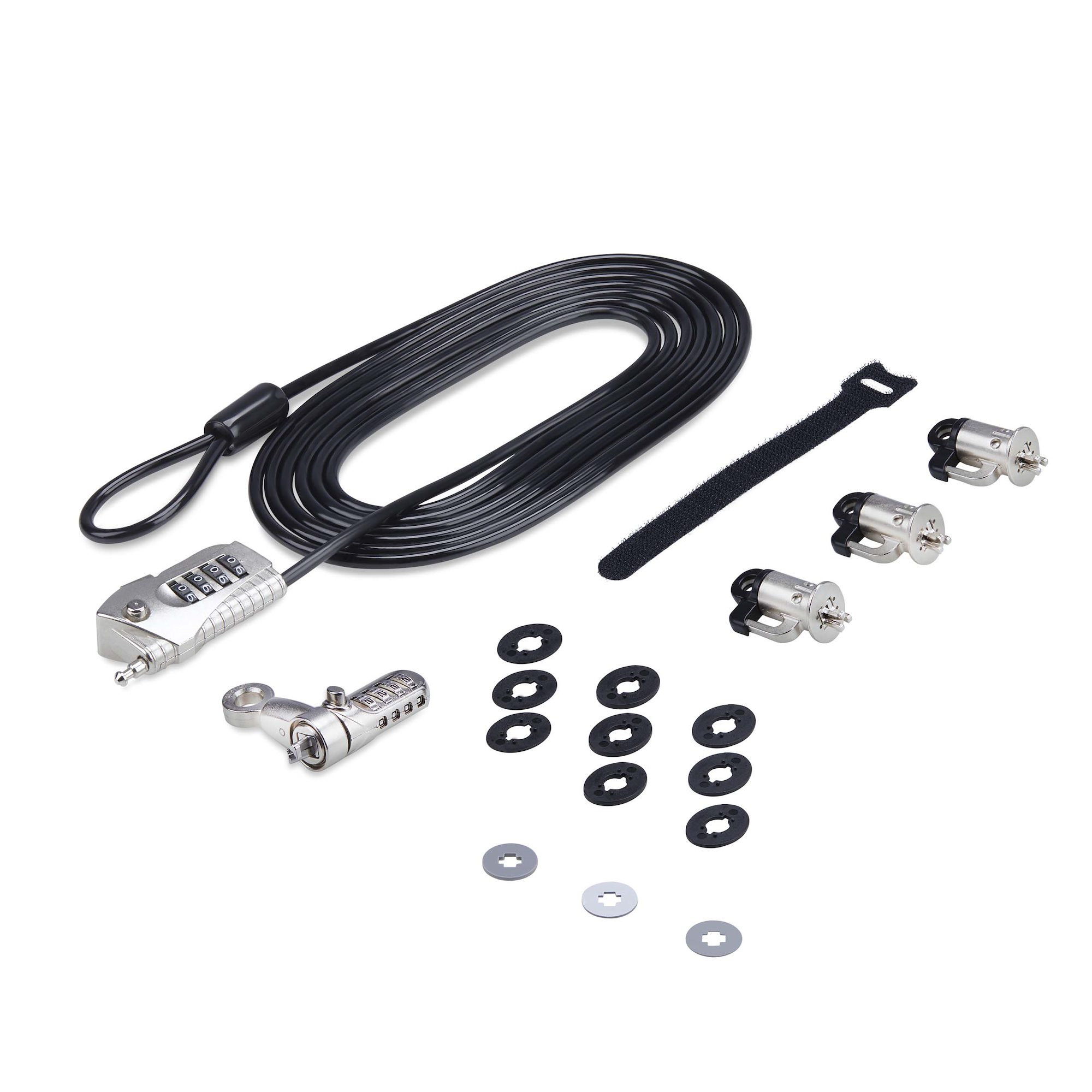 STARTECH.COM LAPTOP/DESKTOP & PERIPHERAL LOCK KIT, 3M CABLE, 2 YR STARTECH — view 2