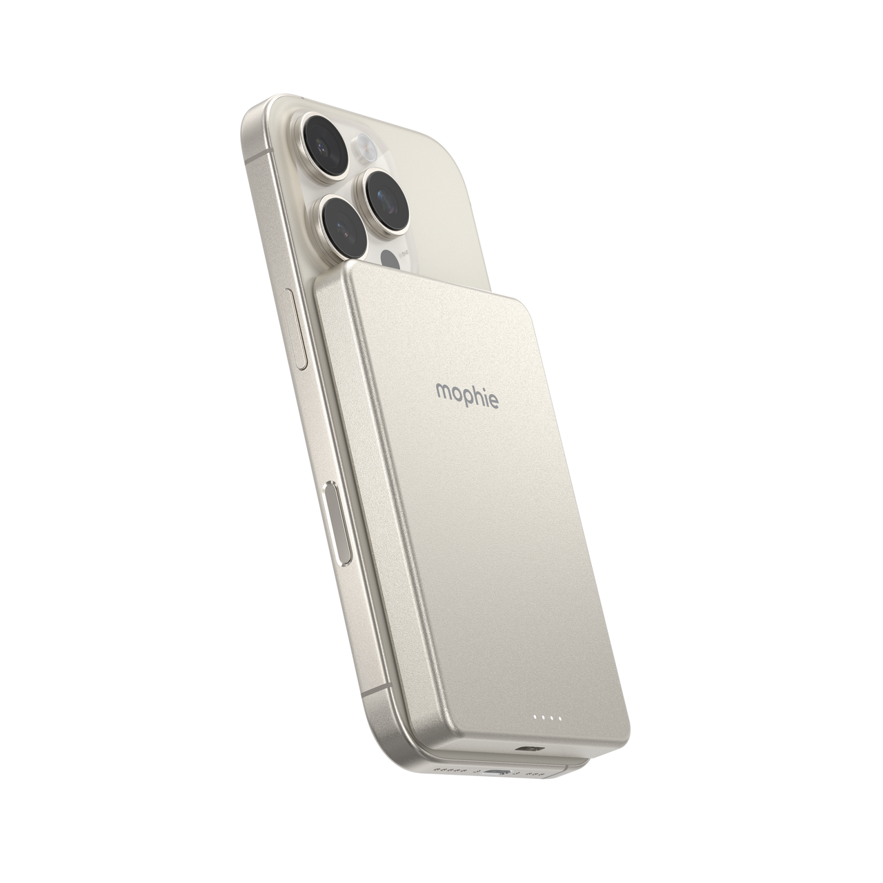 ZAGG mophie Snap+ Powerstation Mini 5K mag, Natural Titanium (WL 15W, 1C 20W) ZAGG — view 1