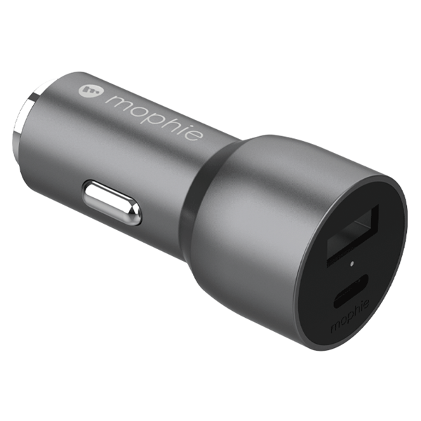 ZAGG Mophie ACC Car Charger USB C & USB A 37W space - Grey ZAGG — view 2