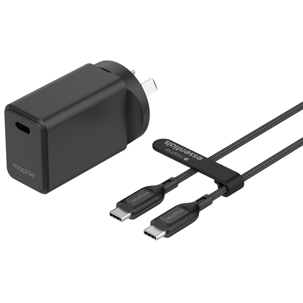 ZAGG Mophie Essential bundle wall charger PD 30W 1C - Black ZAGG — view 2