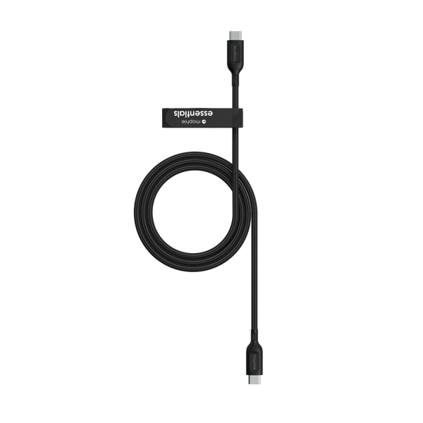 ZAGG Mophie Essential Cable 60W C C Cable - Black soft braided - 1m ZAGG — view 2