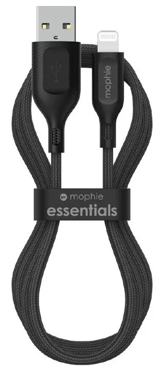 ZAGG Mophie Essential USB-A-Lightning Cable Braided 1M - Black ZAGG — view 2
