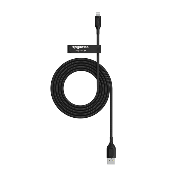 ZAGG Mophie Essential USB-A-Lightning Cable Braided 2M - Black ZAGG — view 2