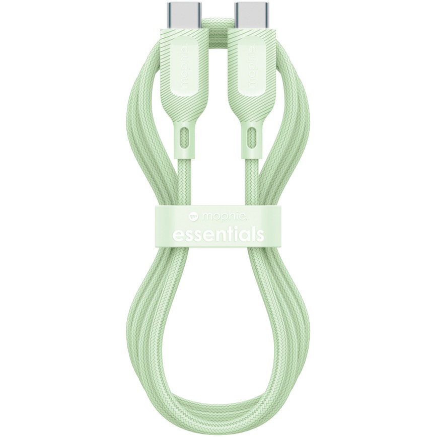 ZAGG mophie essential USB-C-C Cable (60W), Braided, 1M, Green ZAGG — view 2
