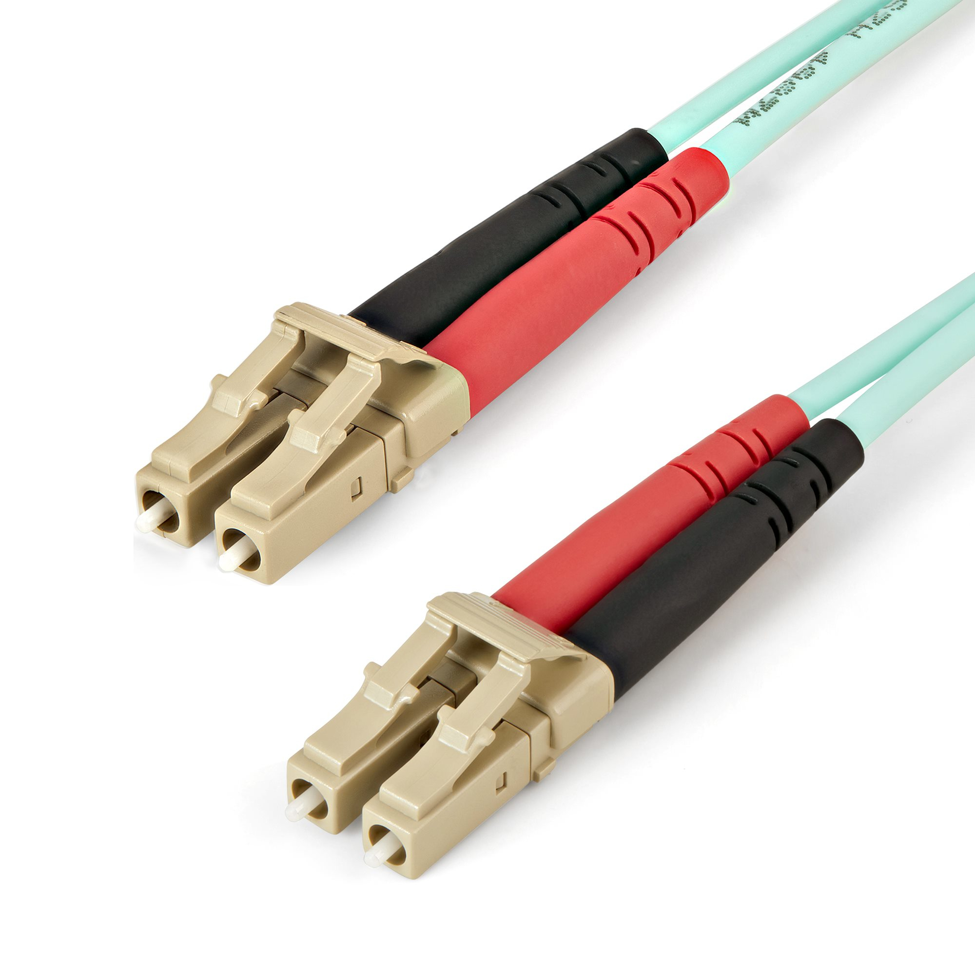 STARTECH.COM 1M AQUA OM4 DUPLEX MULTIMODE FIBER OPTIC CABLE - 50/125 - LC, LTW STARTECH — view 2