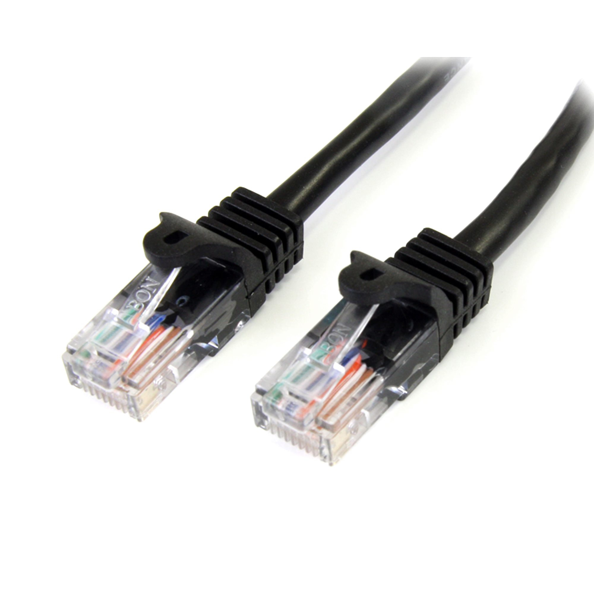 STARTECH.COM 3M BLACK CAT5E / CAT 5 SNAGLESS PATCH CABLE 3 M LTW STARTECH — view 2