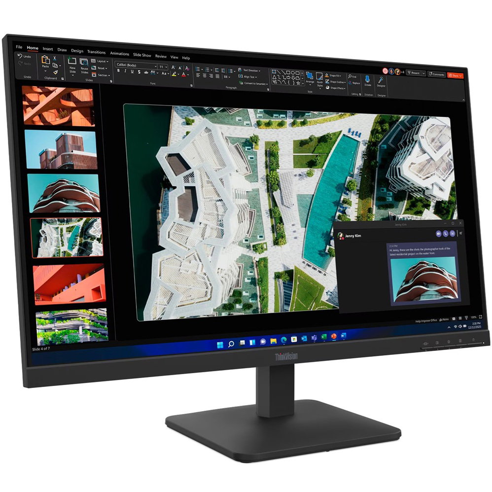 LENOVO S27-4E 27" FHD (16:9), 1920x1080, VGA+HDMI, TILT STAND, CABLES, 3YR LENOVO — view 2