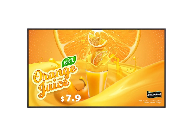 LG 65", UHD, 16:9, 500 NITS, 24/7, HDMI X3, DP, WEBOS SIGNAGE, 3 YR LG — view 2