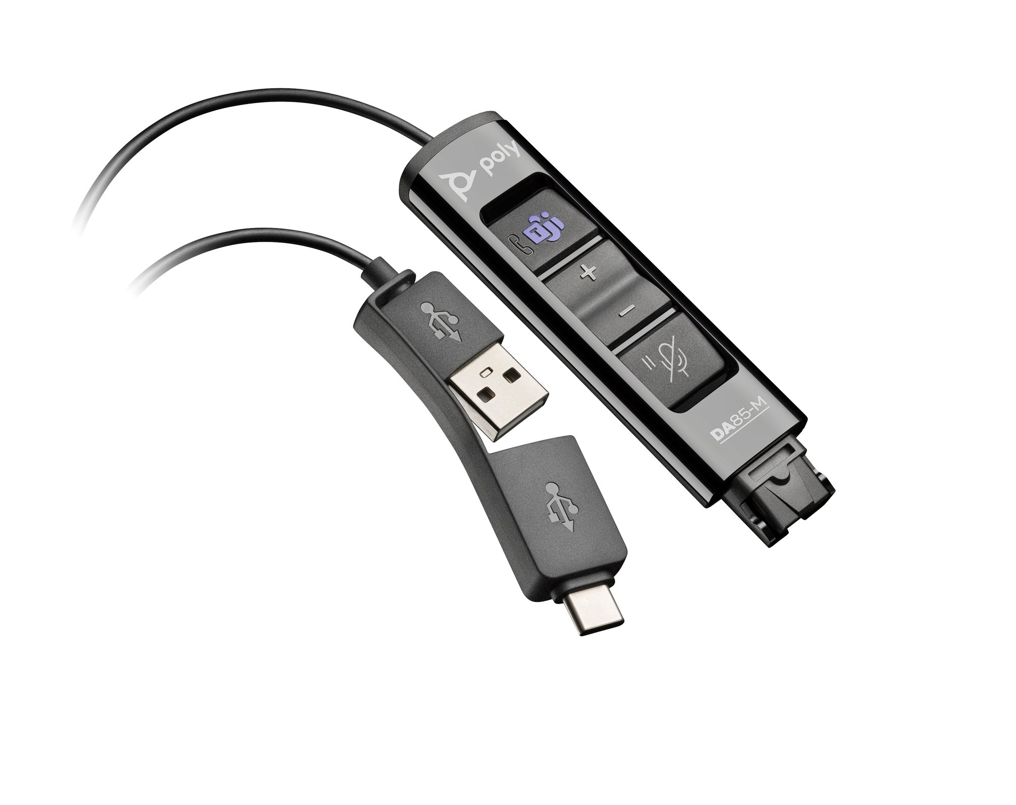 HP Poly DA85-M USB to QD Adapter HP — view 2