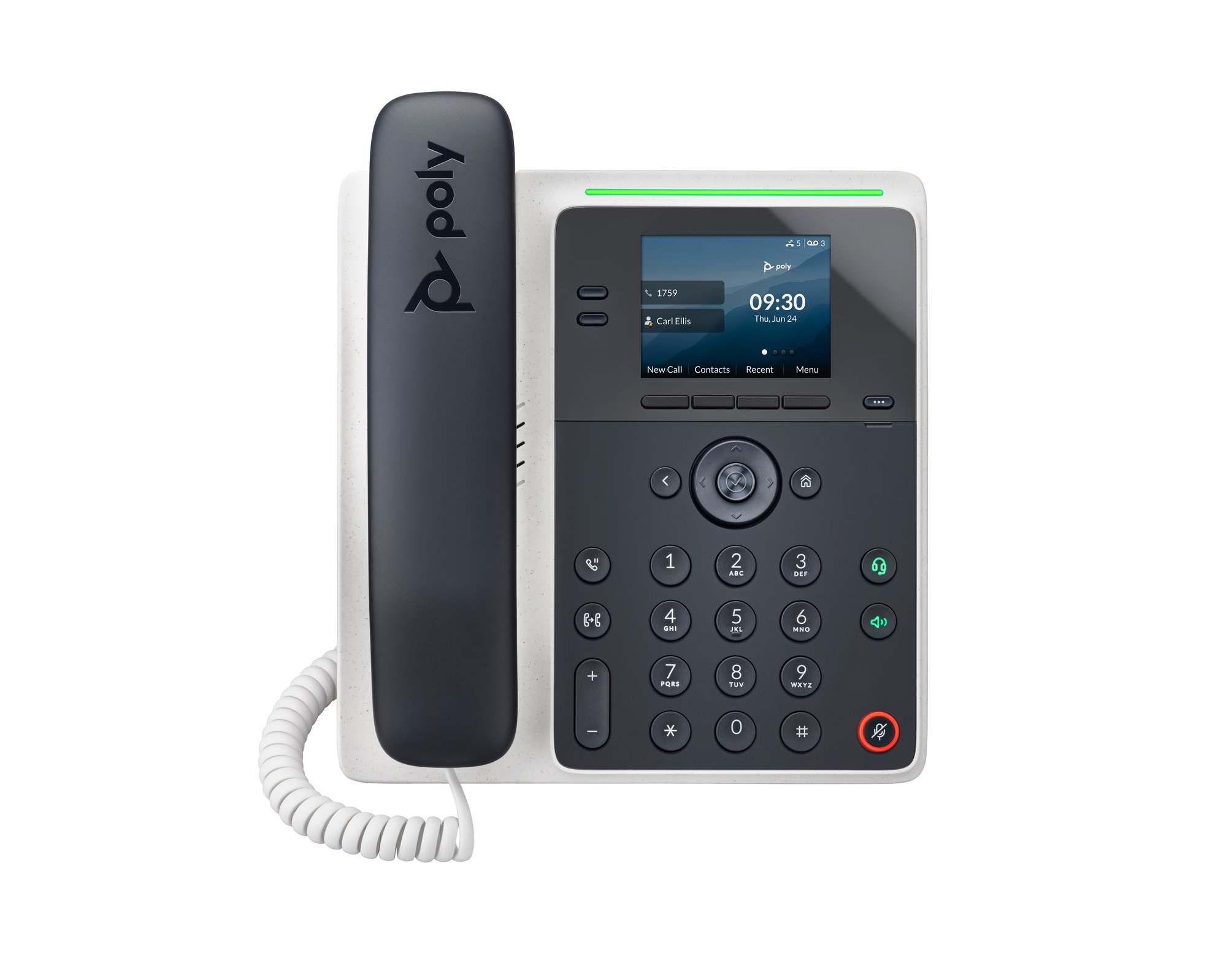 HP Poly Edge E100 IP Phone and PoE-enabled HP — view 2
