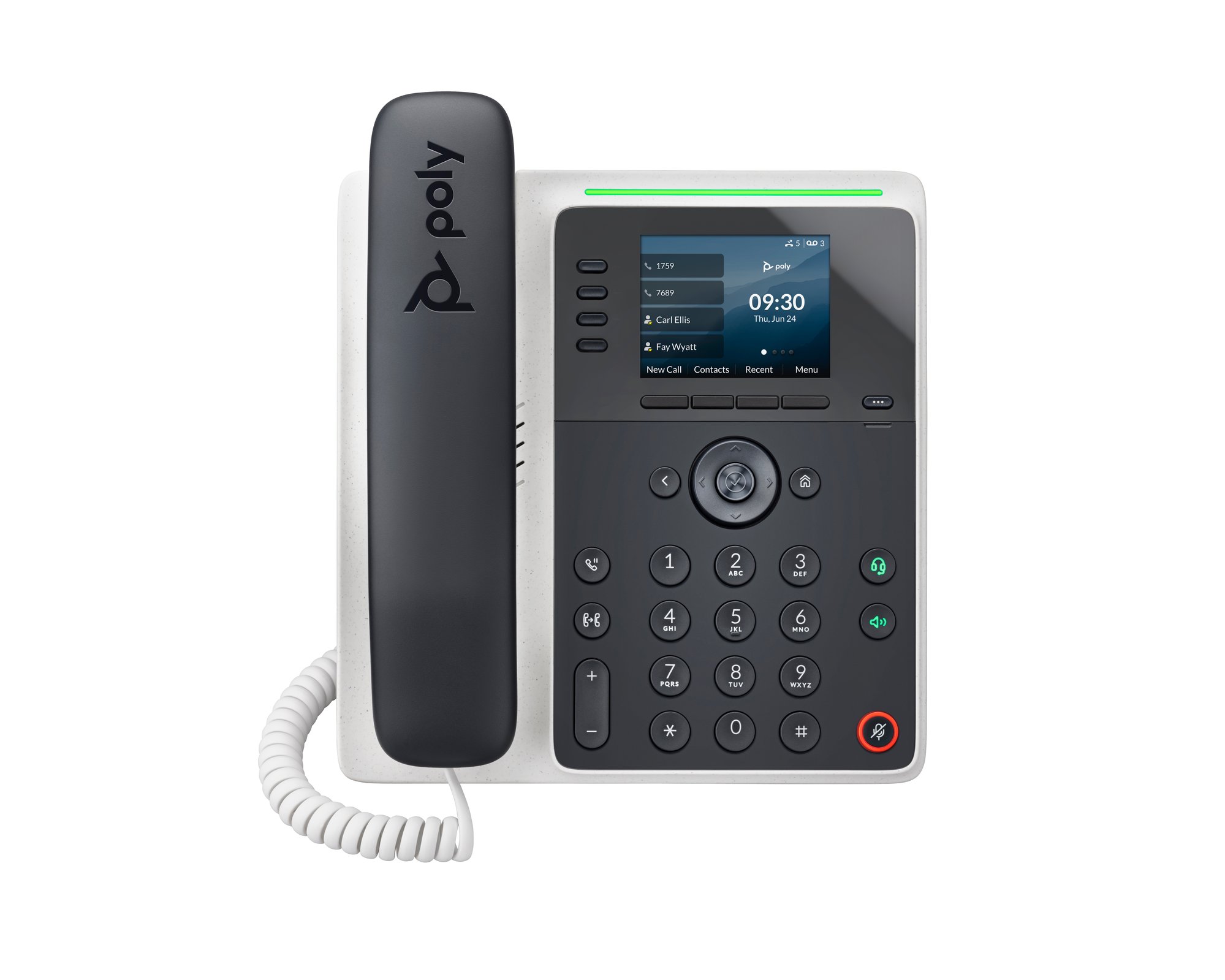 HP Poly Edge E220 IP Phone and PoE-enabled HP — view 2