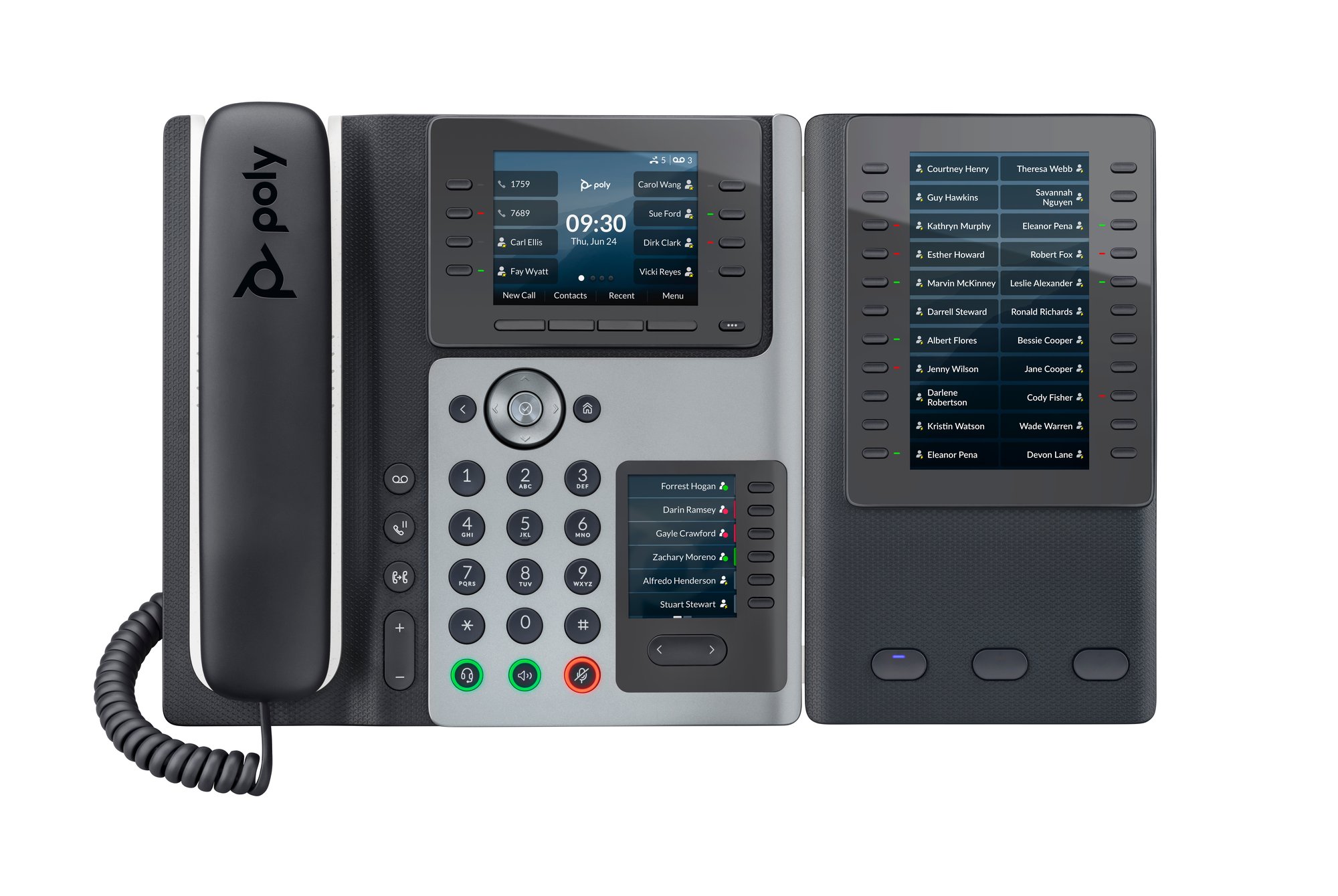 HP Poly Edge E400 IP Phone and PoE-enabled HP — view 2