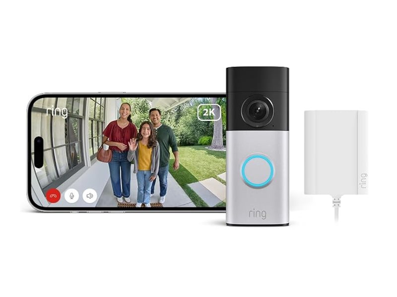Ring Wired Video Doorbell Plus (2nd Gen) Plug-In RING — view 1