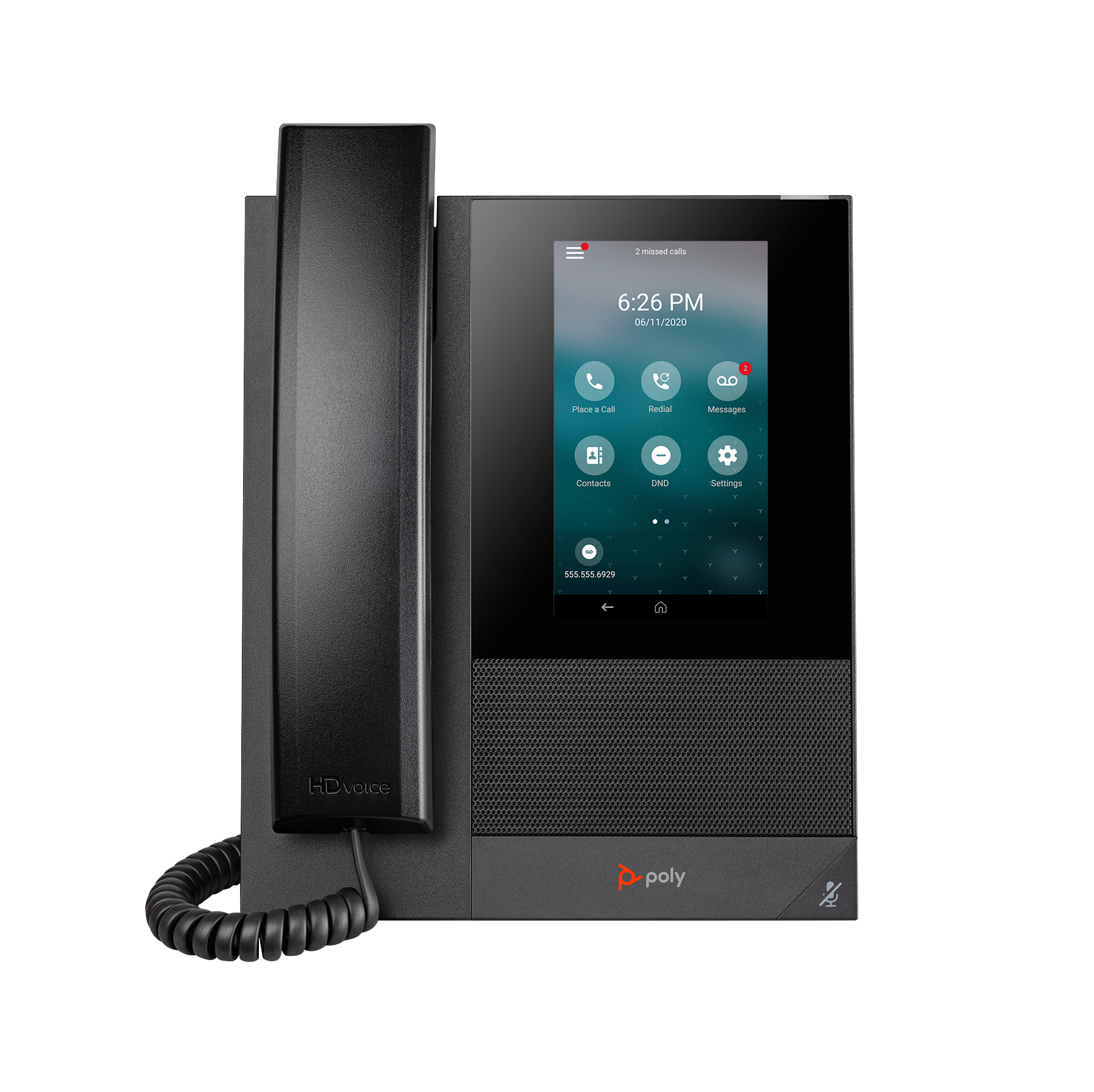 HP Poly CCX 400 Business Media Phone with Open SIP and PoE-enabled HP — view 2