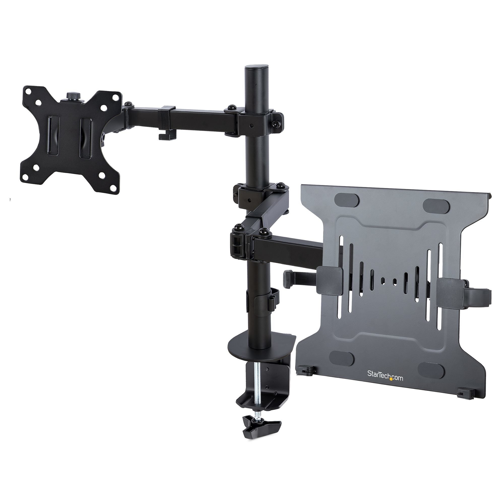 STARTECH.COM MONITOR ARM W/ LAPTOP TRAY, ADJUSTABLE, C-CLAMP/GROMMET MOUNT 5 YR STARTECH — view 2