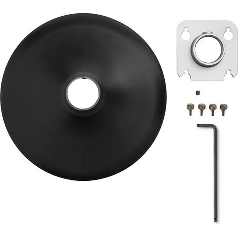 SHURE (A901B-R-PM-1.5IN) 1.5" POLE MOUNT KIT, MXA901 ROUND, BLK SHURE — view 2