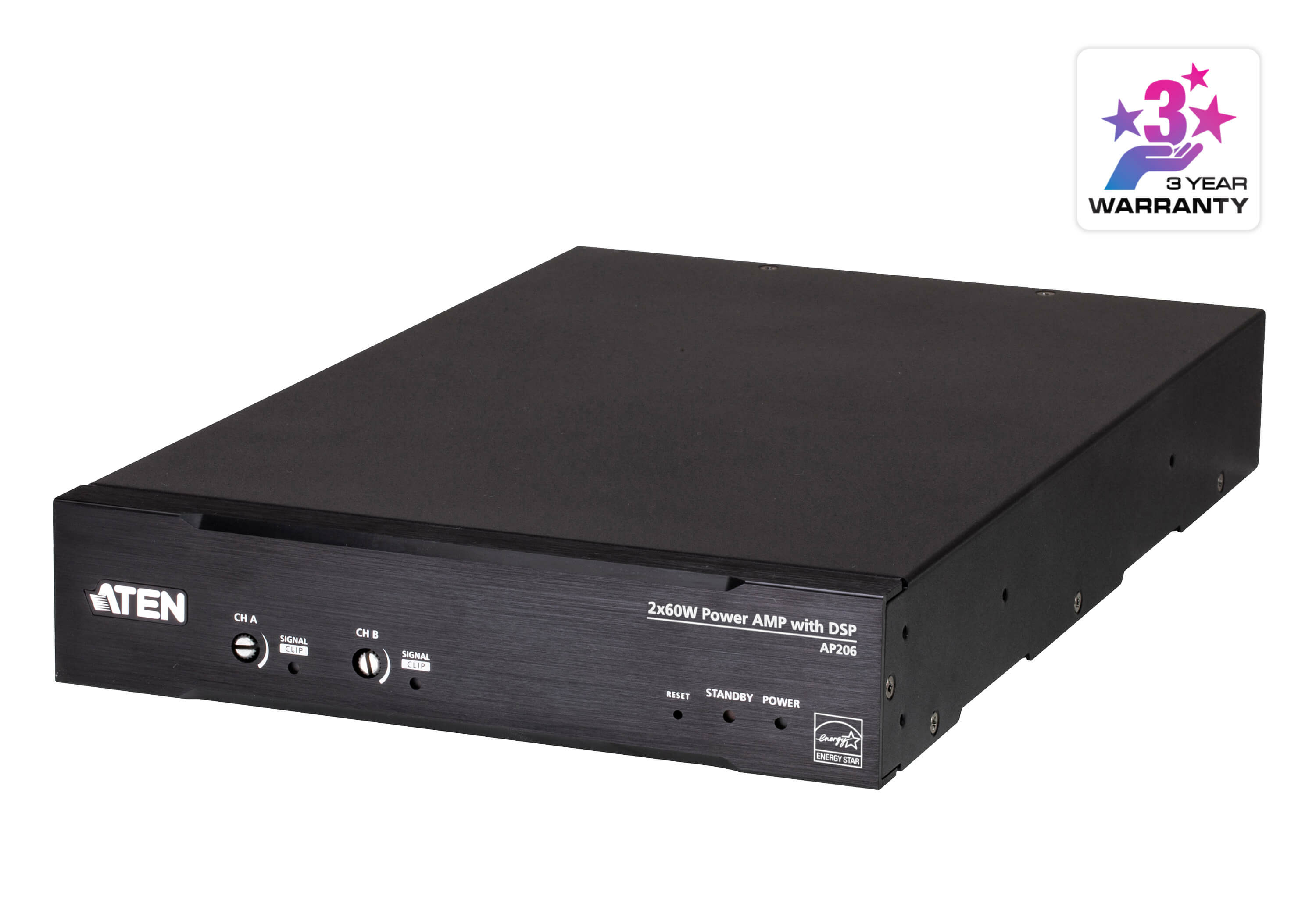 ATEN 2 X 60W POWER AMPLIFIER WITH DSP ATEN — view 2