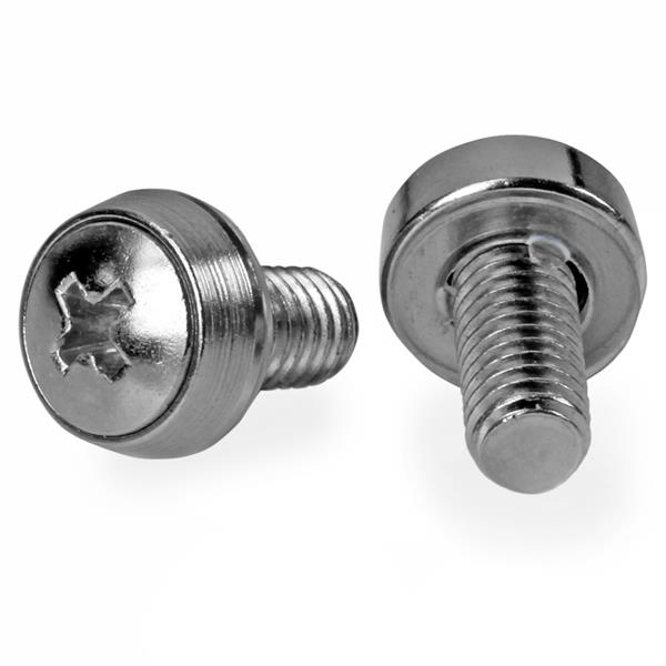 STARTECH.COM 12-24 SERVER RACK SCREWS - 50 PACK - NICKEL-PLATED, 2 YR STARTECH — view 2