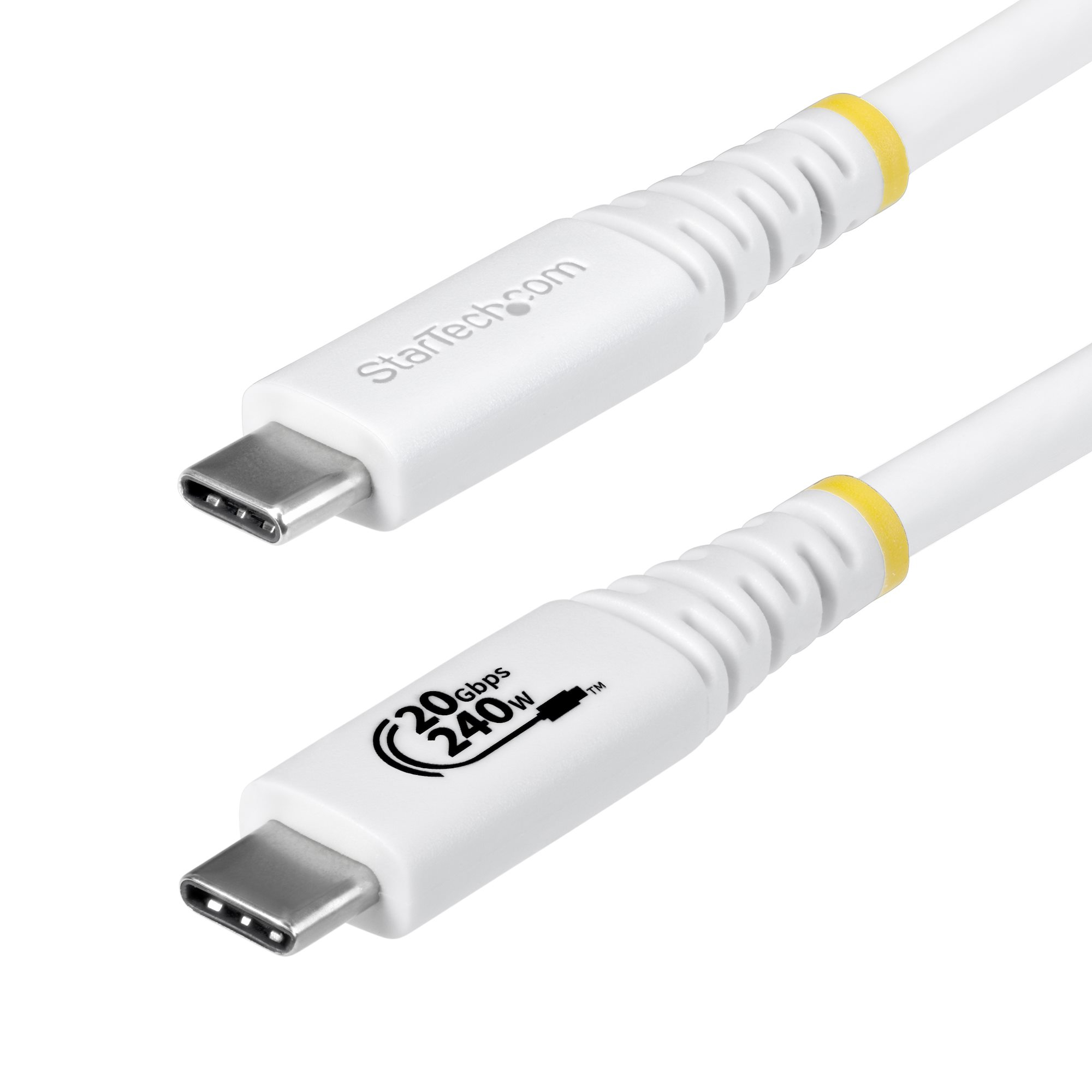STARTECH.COM 2M (6.6FT) USB4 CABLE, USB-IF CERTIFIED, 20GBPS, WHITE, LTW STARTECH — view 2