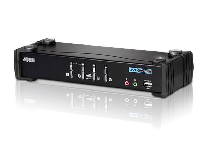 ATEN 4 PORT USB 2.0 DVI KVMP SWITCH ATEN — view 2