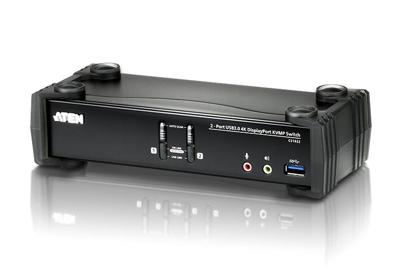 ATEN 2 PORT USB 3.0 4K DISPLAYPORT KVMP SWITCH ATEN — view 2