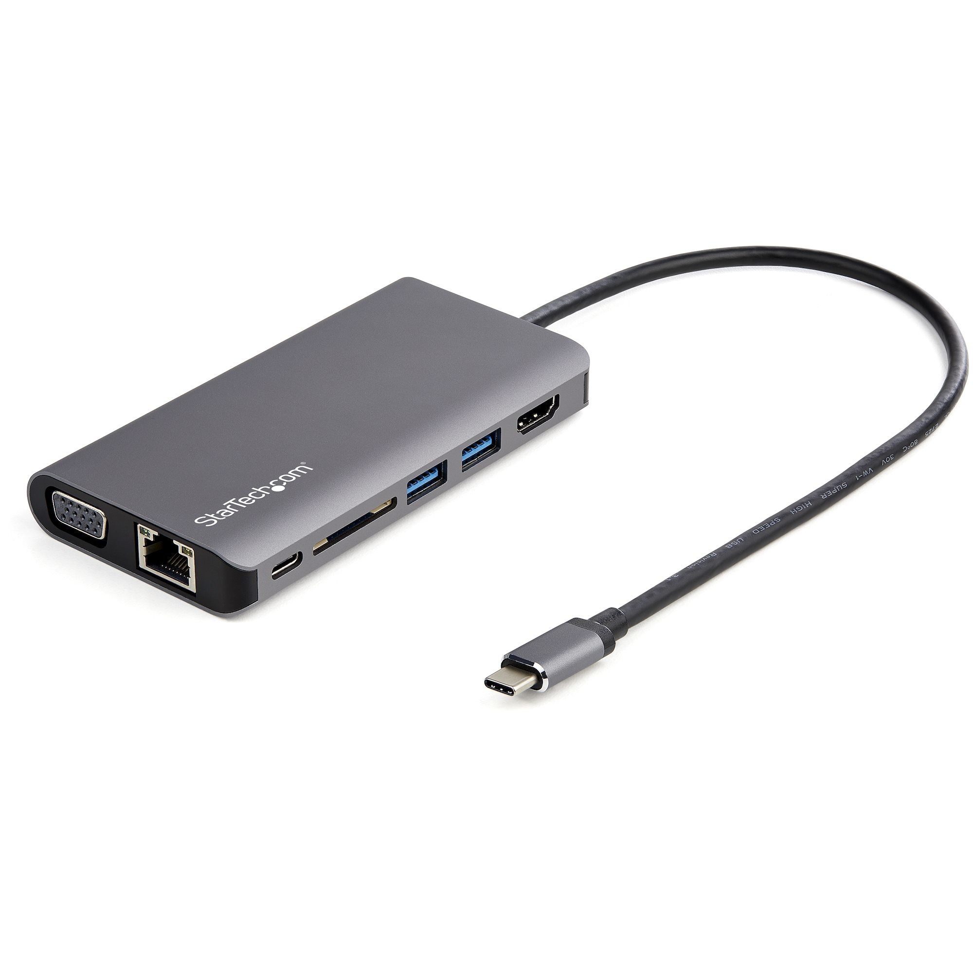 STARTECH.COM USB C MULTIPORT ADAPTER - 4K HDMI / VGA MINI DOCK - 3X USB, SD 3 YR STARTECH — view 2