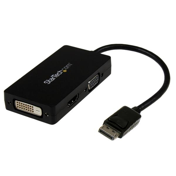 STARTECH.COM 3-IN-1 DISPLAYPORT ADAPTER - DP TO VGA, DVI OR HDMI CONVERTER 3 YR STARTECH — view 2