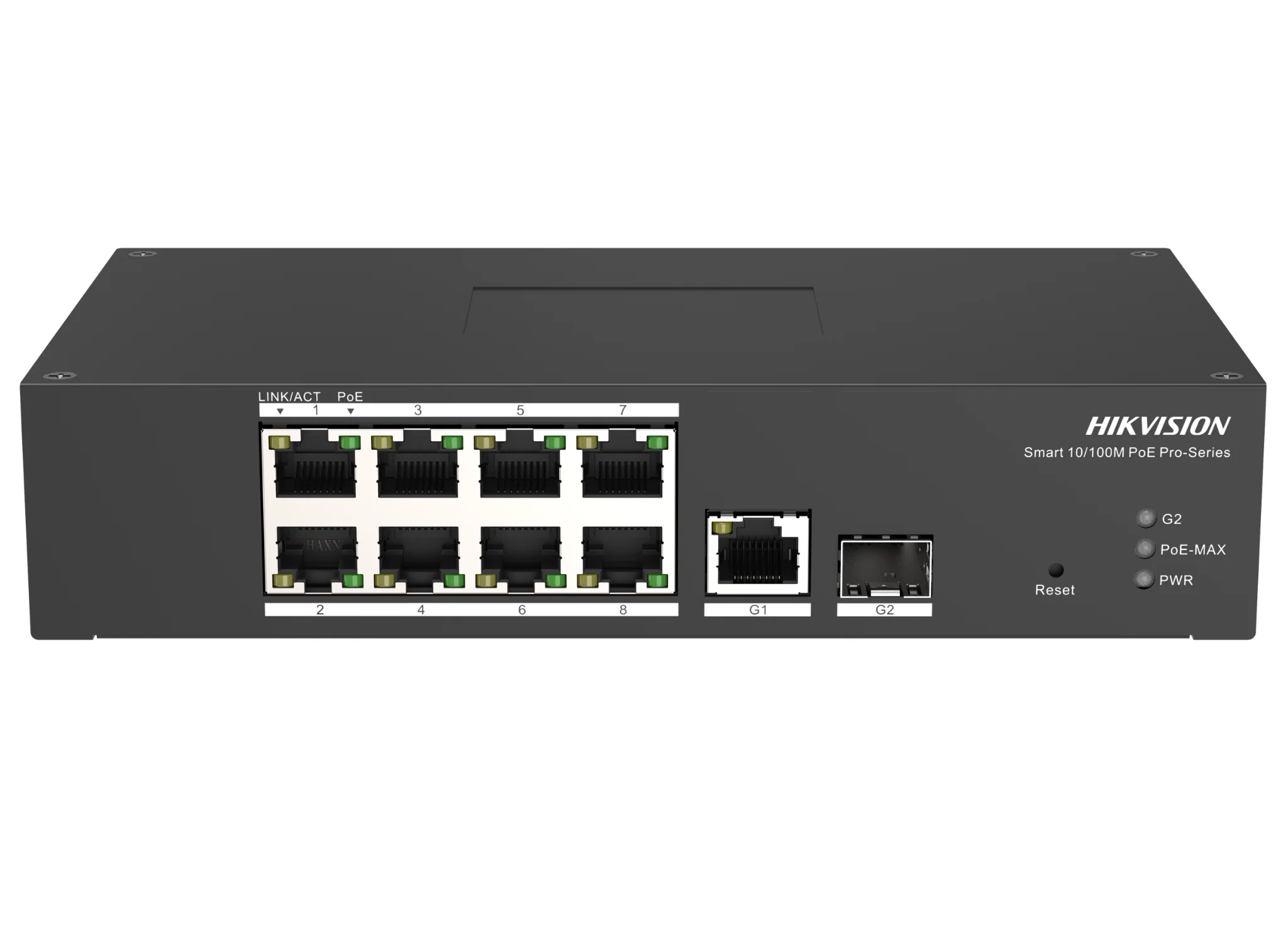 HIKVISION TRANSMISSION 3T1310P-SI-HS 8 PORT MANAGED POE,1 X UPLINK,110W, -30C to 65C,2Y HIKVISION — view 2