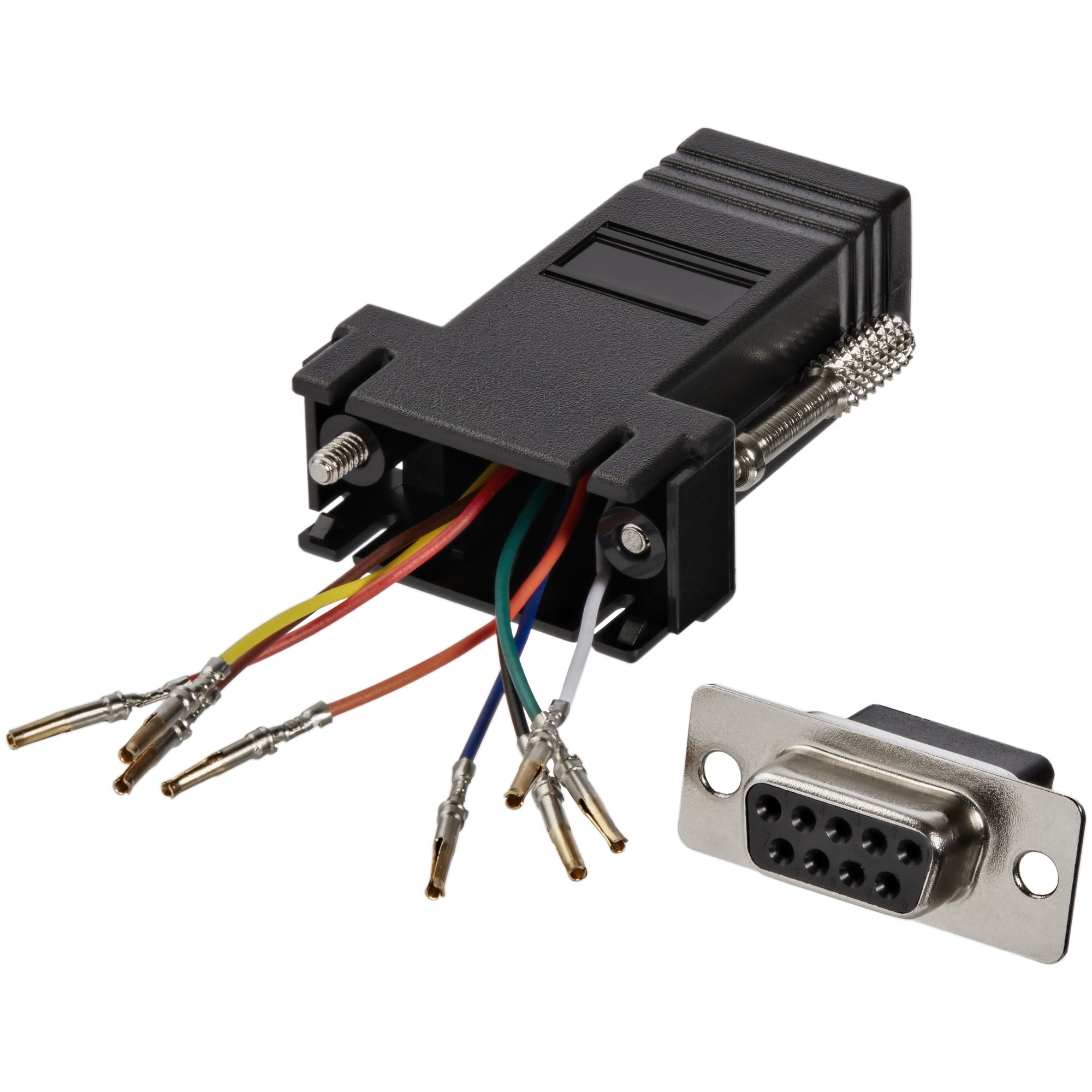 STARTECH.COM DB9 TO RJ45 MODULAR SERIAL ADAPTER - BLACK LTW STARTECH — view 2