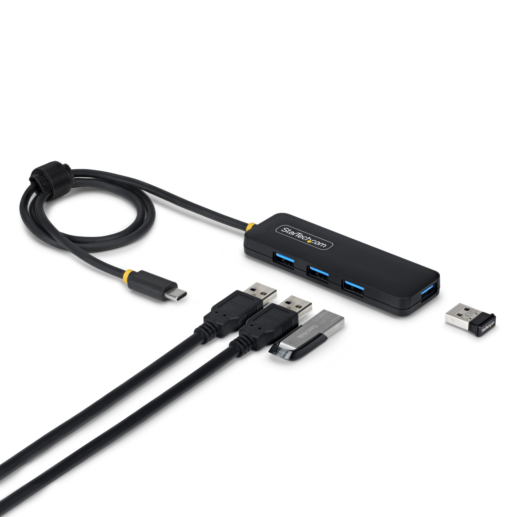 STARTECH.COM 4-PORT USB-C HUB, 5GBPS, USB-C TO 4X USB-A, BUS POWERED, 2 YR STARTECH — view 2
