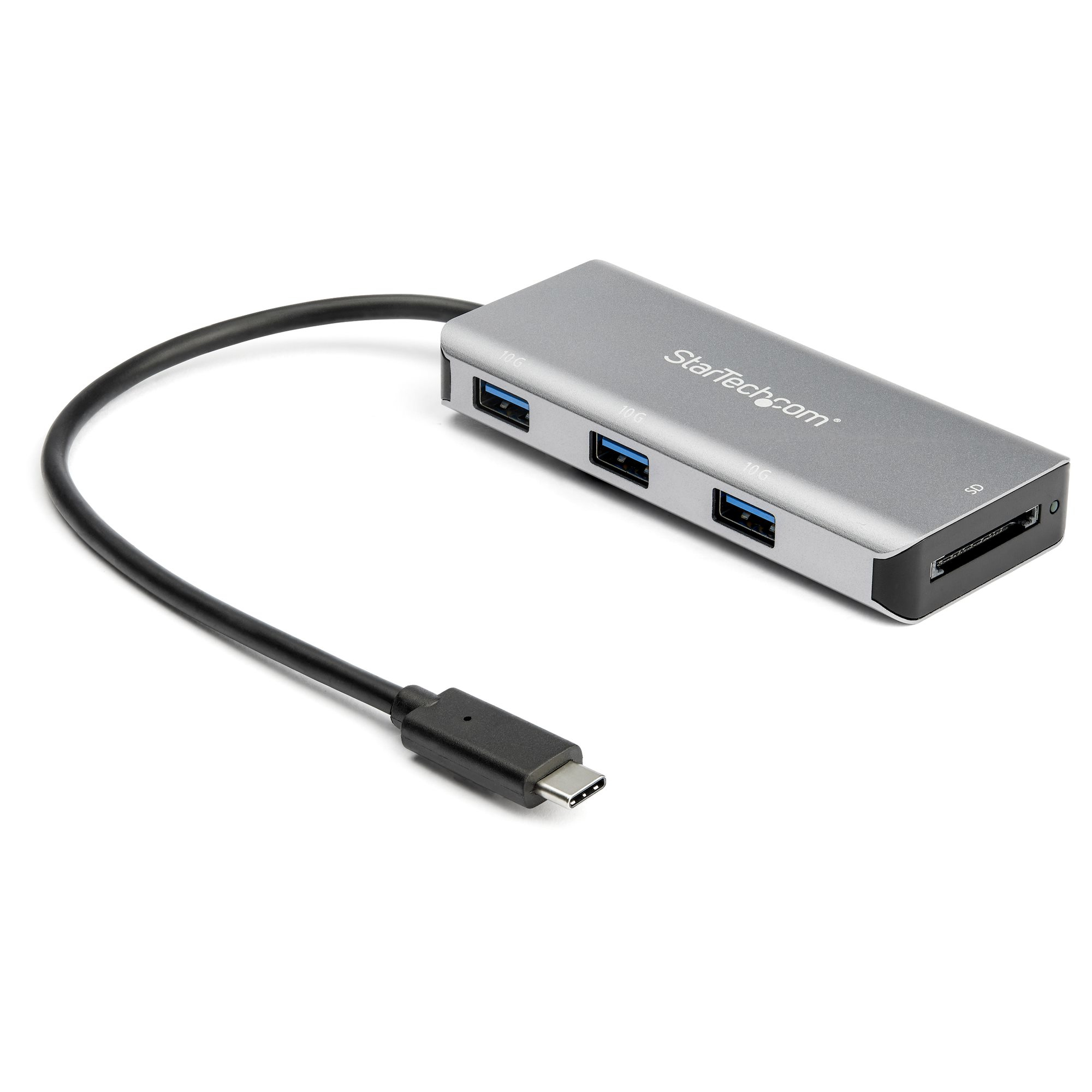 STARTECH.COM 3-PORT USB-C HUB WITH SD CARD READER - 10GBPS - 3X USB-A, 2 YR STARTECH — view 2