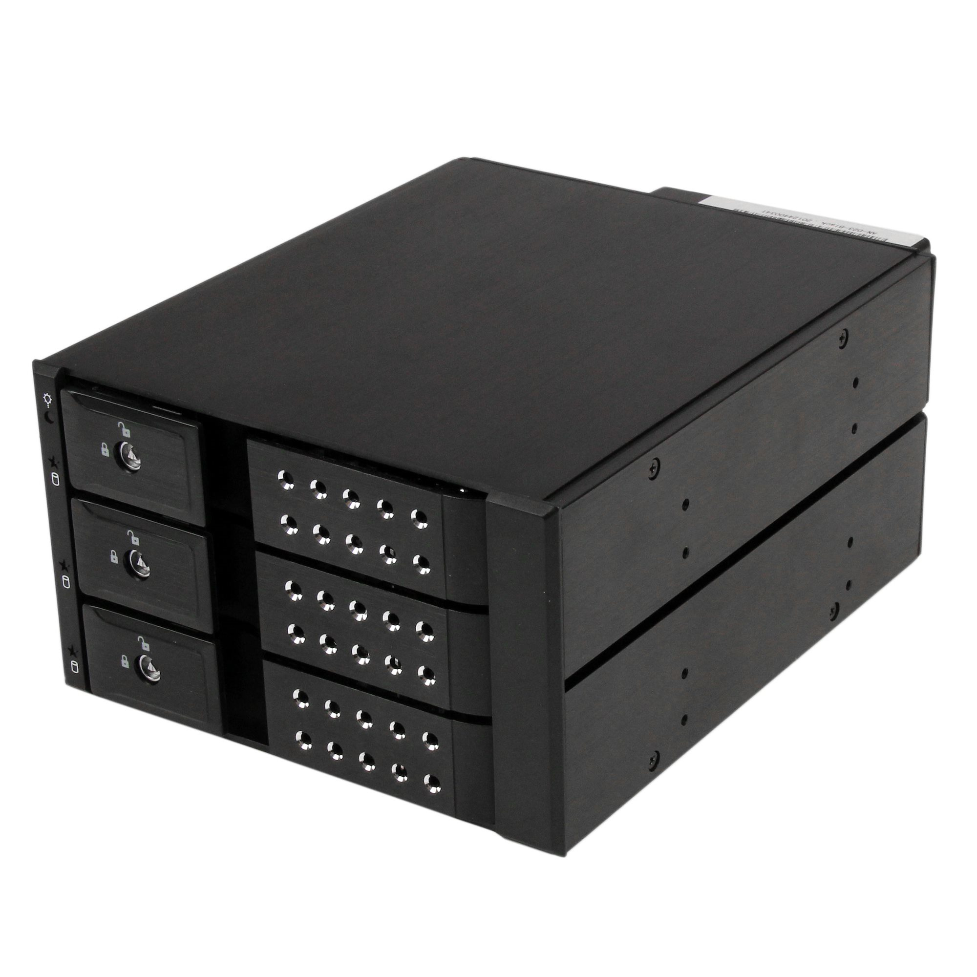 STARTECH.COM 3 BAY TRAYLESS HOT SWAP 3.5" SATA HDD MOBILE RACK BACKPLANE 2 YR STARTECH — view 2