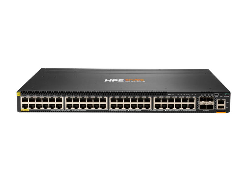 HPE ANW 6300M 48-port 1GbE Class 4 PoE and 4-port SFP56 Switch HPE — view 2