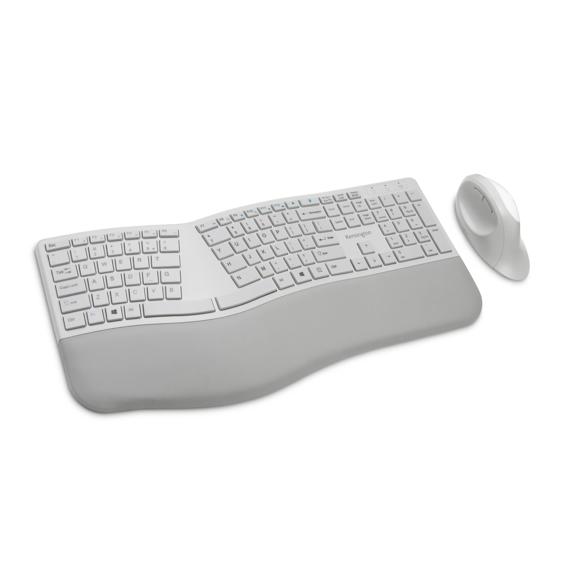 KENSINGTON PRO FIT ERGO WIRELESS KEYBOARD AND MOUSE COMBO SET, SPILL-PROOF - GREY KENSINGTON — view 2