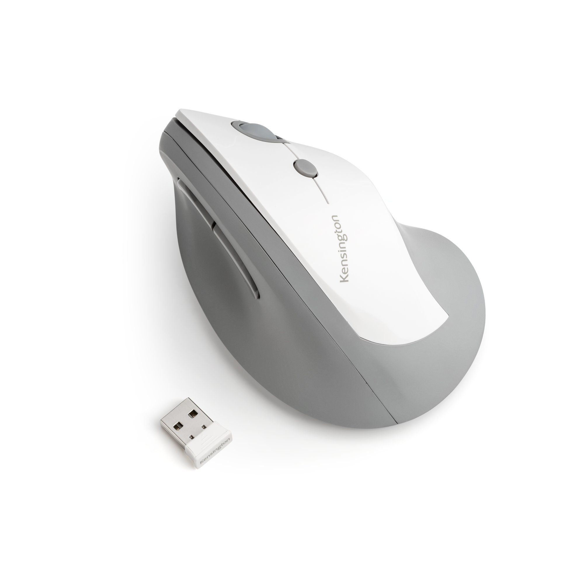 KENSINGTON PRO FIT WIRELESS VERICAL ERGONOMIC MOUSE - WHITE/GREY KENSINGTON — view 2