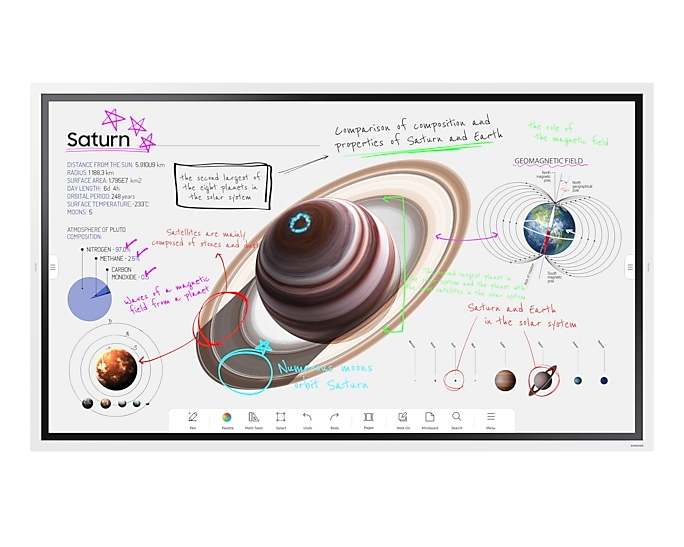 SAMSUNG FLIP PRO INTERACTIVE DISPLAY, 65" UHD, 350NITS, HDMI (2), LAN/WIFI, SPKR, 3YR SAMSUNG — view 2
