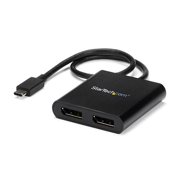 STARTECH.COM 2-PORT USB-C TO DISPLAYPORT MST HUB - DUAL 4K VIDEO SPLITTER, 3 YR STARTECH — view 2