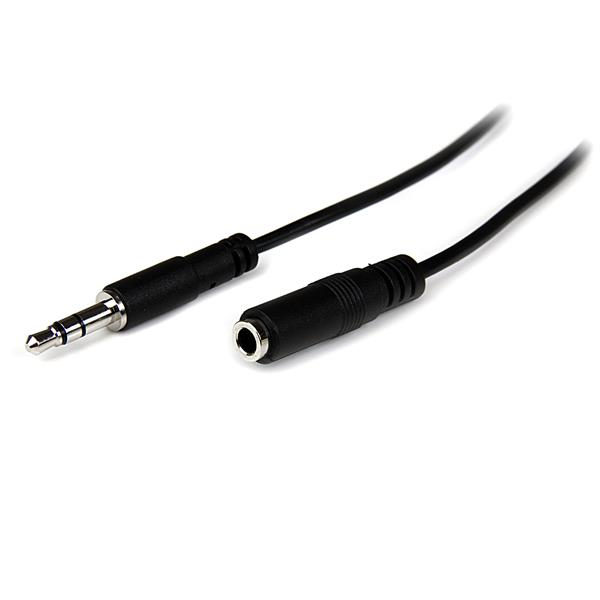 STARTECH.COM 1M SLIM HEADPHONE EXTENSION CABLE / CORD, LTW STARTECH — view 2