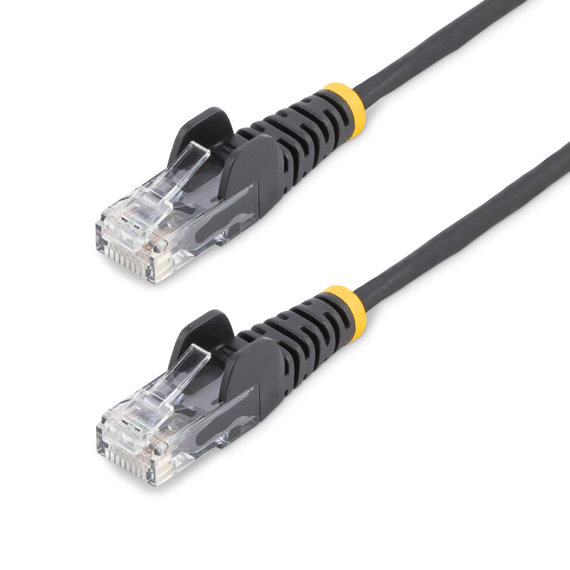 STARTECH.COM 2M CAT6 CABLE - BLACK SLIM CAT6 PATCH CORD - SNAGLESS - LSZH LTW STARTECH — view 2