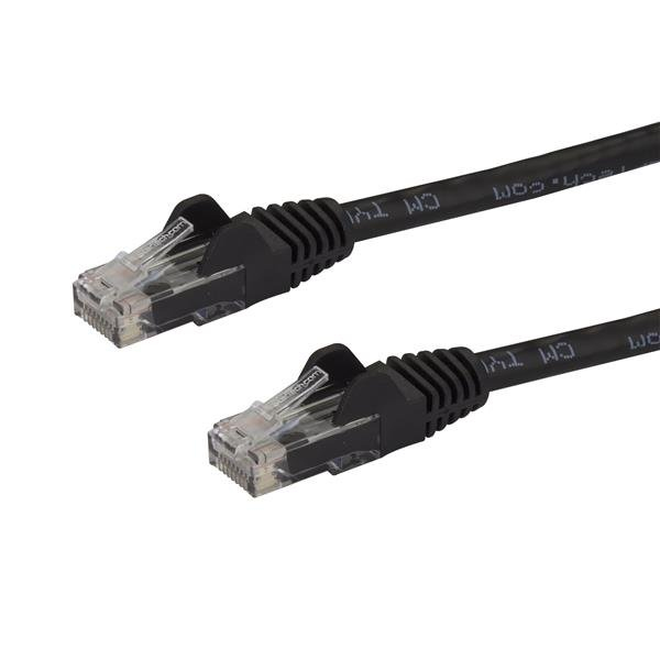 STARTECH.COM CAT6 ETHERNET CABLE 15M BLACK 650MHZ 100W SNAGLESS PATCH CORD LTW STARTECH — view 2