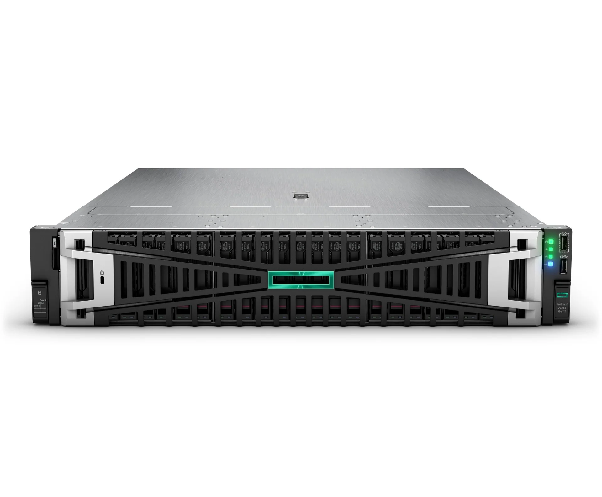 HPE SmartChoice DL385 G11 9115 2.6GHz 16c 1P 2x32GB-R 8SFF 1x7.68TB NVMe SSD 2x800W Svr HPE — view 2