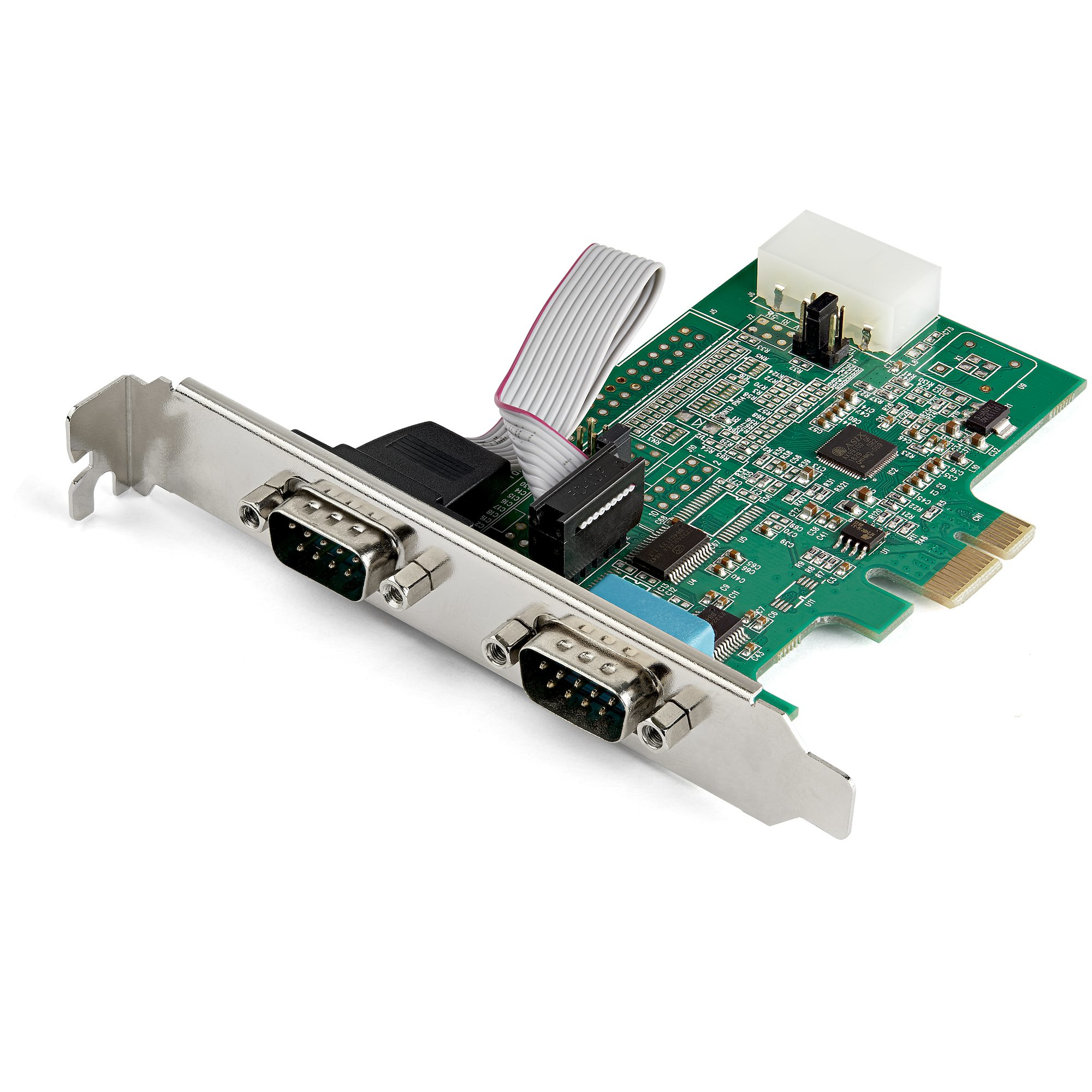 STARTECH.COM 2-PORT PCI EXPRESS RS232 SERIAL ADAPTER CARD - PCIE DUAL DB9 LTW STARTECH — view 2