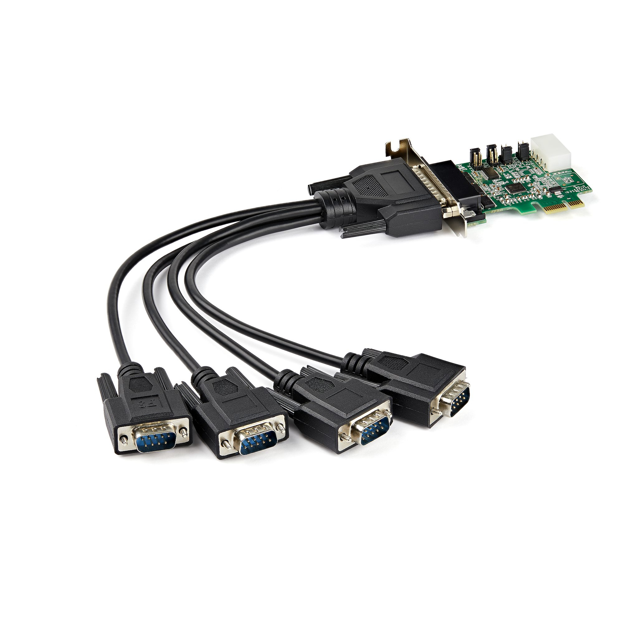 STARTECH.COM 4-PORT PCI EXPRESS RS232 SERIAL ADAPTER CARD - PCIE SERIAL DB9 LTW STARTECH — view 2