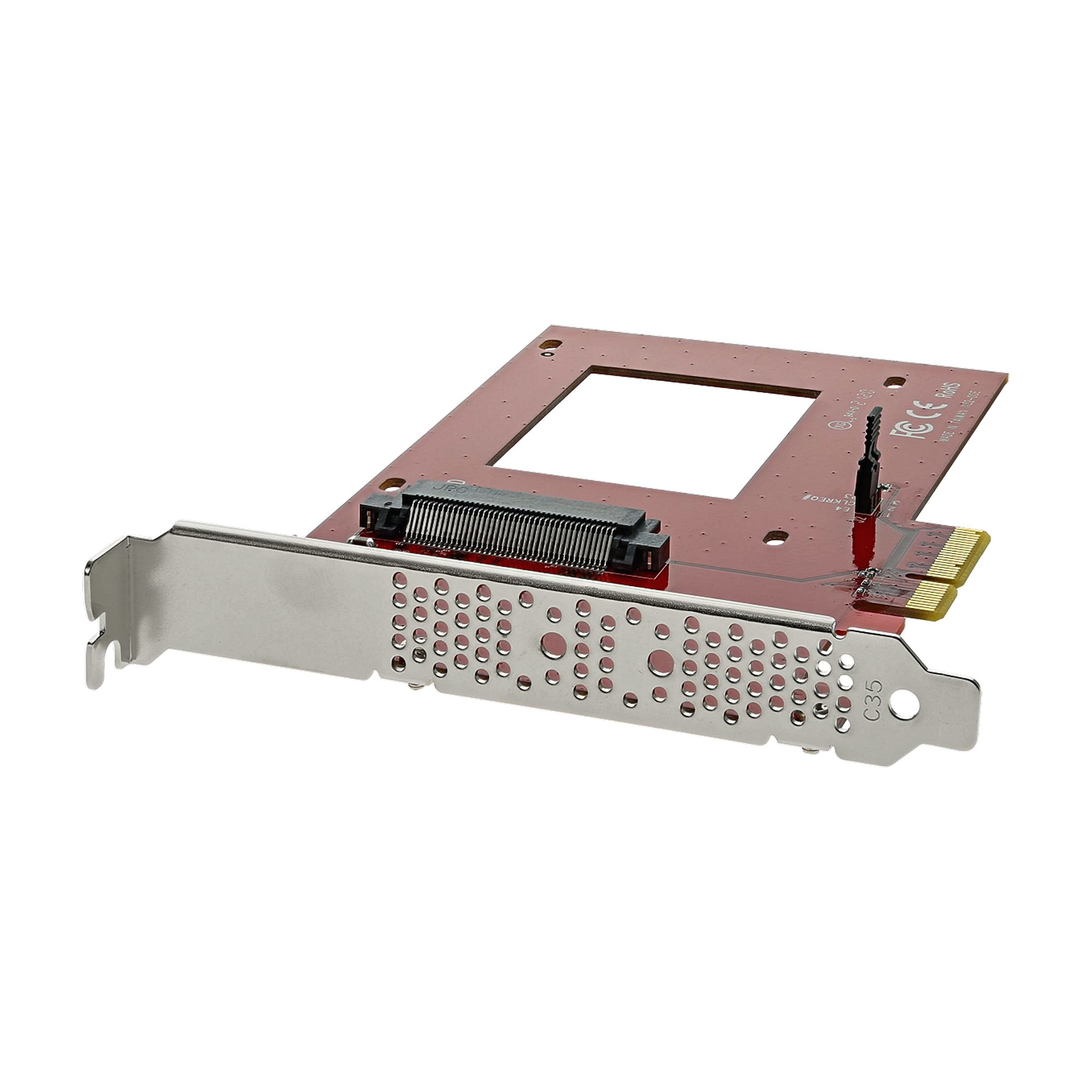 STARTECH.COM U.2 TO PCIE ADAPTER - 2.5" U.2 NVME SSD - SFF-8639 - X4 PCIE, 2 YR STARTECH — view 2